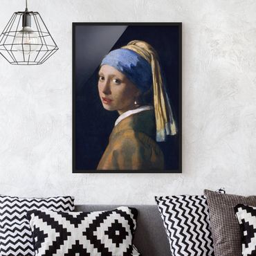Framed poster - Jan Vermeer Van Delft - Girl With A Pearl Earring