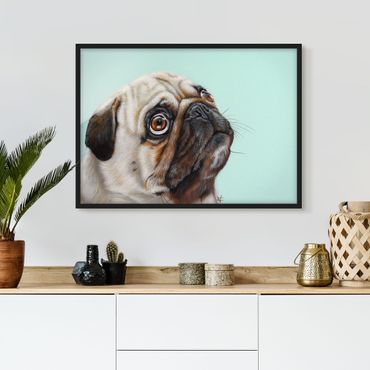 Framed poster - Reward For Pug