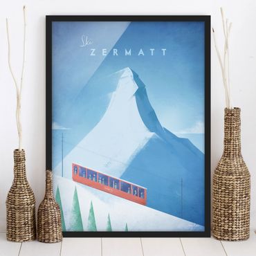 Framed poster - Travel Poster - Zermatt