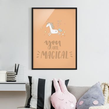 Framed poster - You Are Magical Unicorn