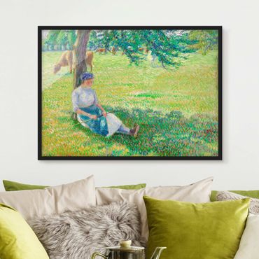 Framed poster - Camille Pissarro - Cowgirl, Eragny