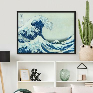 Framed poster - Katsushika Hokusai - The Great Wave At Kanagawa