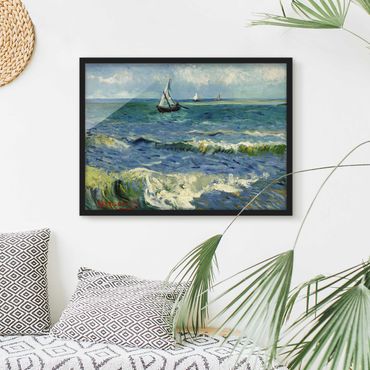 Framed poster - Vincent Van Gogh - Seascape Near Les Saintes-Maries-De-La-Mer