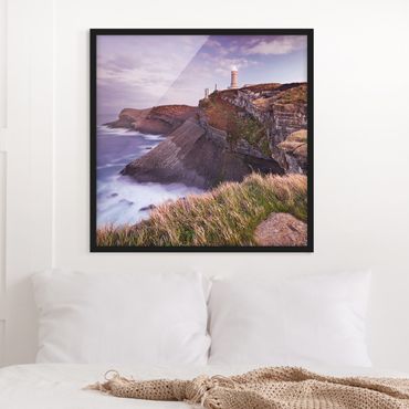 Framed poster - Cliffs And Lighthouse