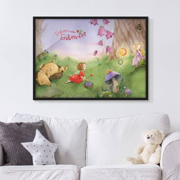 Framed poster - Little strawberry strawberry fairy- In The Forest