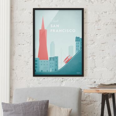 Framed poster - Travel Poster - San Francisco