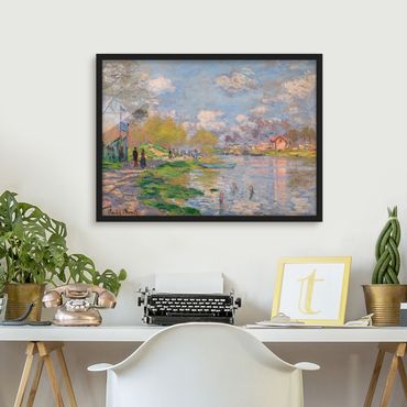 Framed poster - Claude Monet - Spring On The Seine