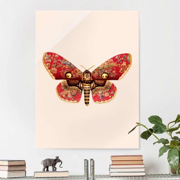 Glass print - Vintage Moth