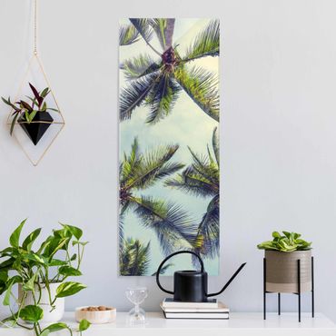 Glass print - The Palm Trees