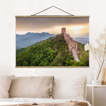 Fabric print with poster hangers - The Infinite Wall Of China - Landscape format 3:2