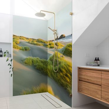 Shower wall cladding - Dunes And Grasses At The Sea