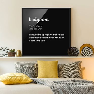 Framed poster - Bedgasm