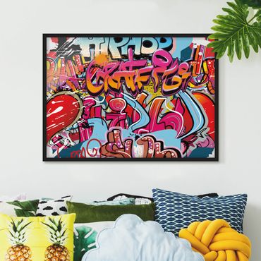 Framed poster - Hip Hop Graffiti