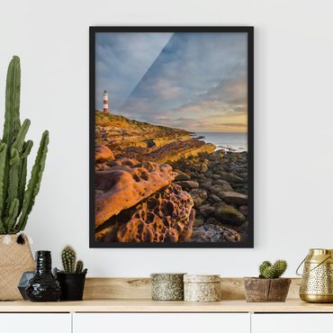 Framed poster - Tarbat Ness Ocean & Lighthouse At Sunset