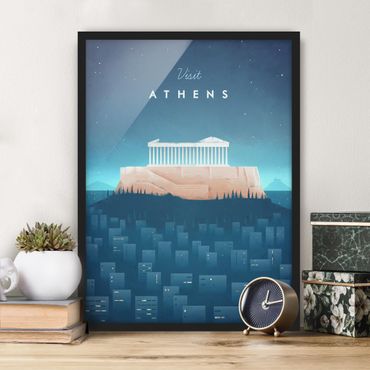 Framed poster - Travel Poster - Athens