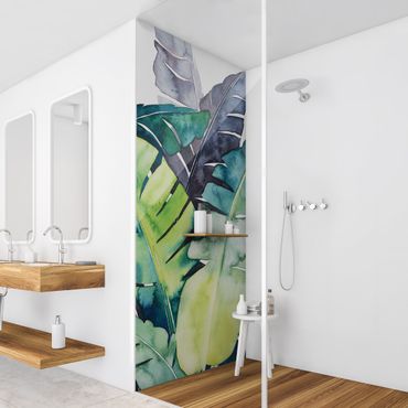 Shower wall cladding - Exotic Foliage - Banana