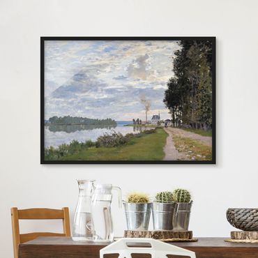Framed poster - Claude Monet - The Waterfront At Argenteuil