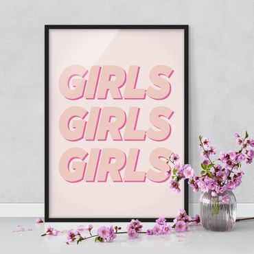 Framed poster - Girls Girls Girls