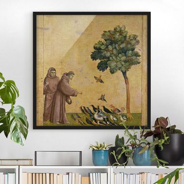 Framed poster - Giotto di Bondone - St. Francis addressing the Birds
