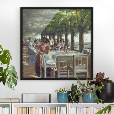 Framed poster - Max Liebermann - The Restaurant Terrace Jacob