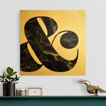 Canvas print gold - Ampersand Marble