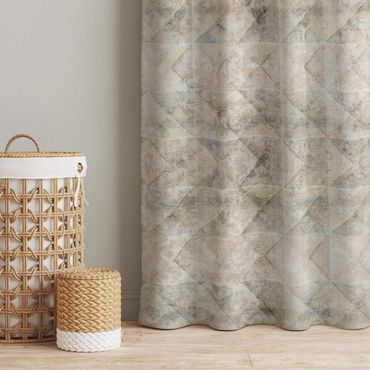 Curtain - Tiles with Vintage Ornaments