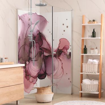 Shower wall cladding - Fluid Purity In Violet