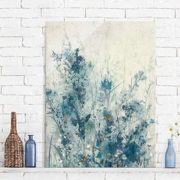 Glass print - Blue Spring Meadow I