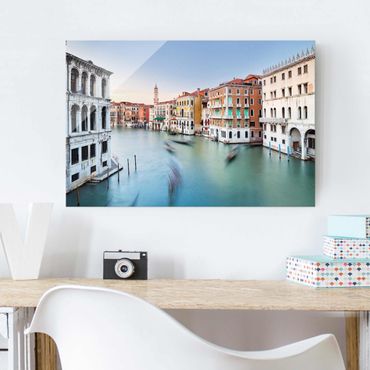 Glass print - Grand Canal View From The Rialto Bridge Venice