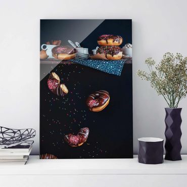 Glass print - Donuts from the Kitchen Shelf