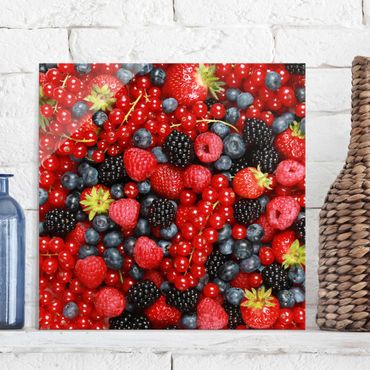 Glass print - Fruity Berries