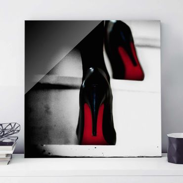 Glass print - High Heels In Red