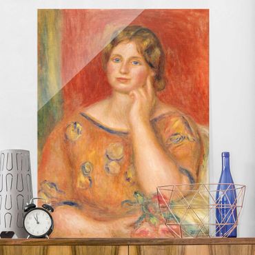 Glass print - Auguste Renoir - Mrs. Osthaus