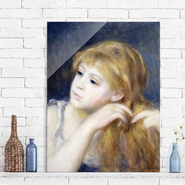 Glass print - Auguste Renoir - Head of a Young Woman