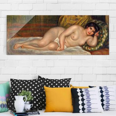 Glass print - Auguste Renoir - Nude Lying, The Source