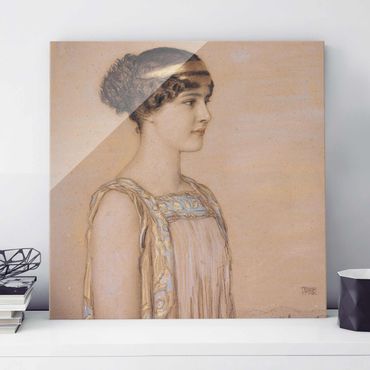 Glass print - Portrait of Mary in a Greek Costume