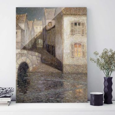 Glass print - Henri Le Sidaner - The House by the River, Chartres