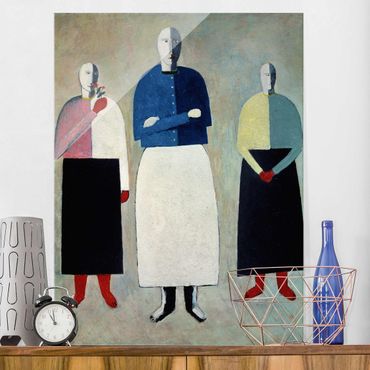 Glass print - Kasimir Malewitsch - Three Girls