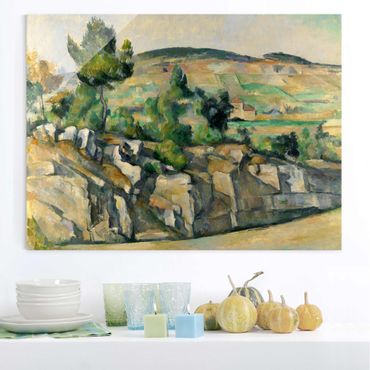 Glass print - Paul Cézanne - Hillside In Provence