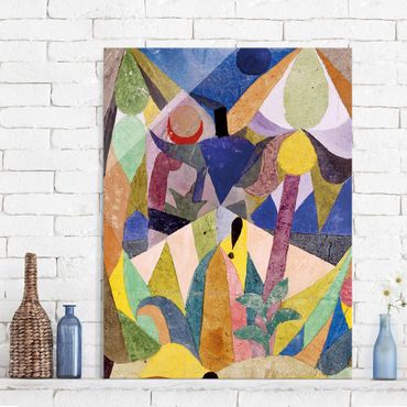 Glass print - Paul Klee - Mild tropical Landscape