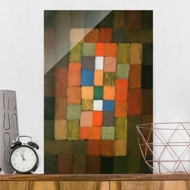 Glass print - Paul Klee - Static-Dynamic Increase