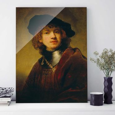 Glass print - Rembrandt van Rijn - Self-Portrait