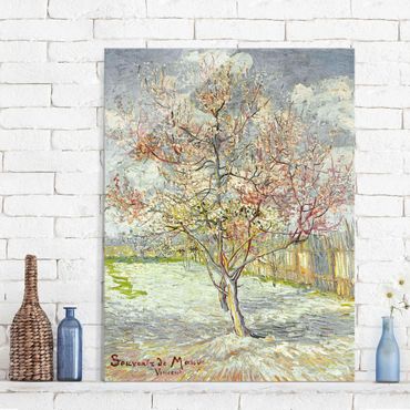 Glass print - Vincent van Gogh - Flowering Peach Trees