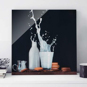 Glass print - Milk Composition