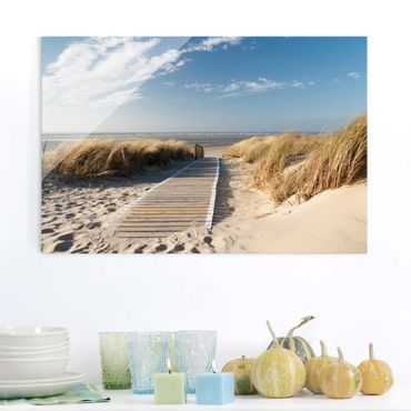 Glass print - Baltic Sea Beach