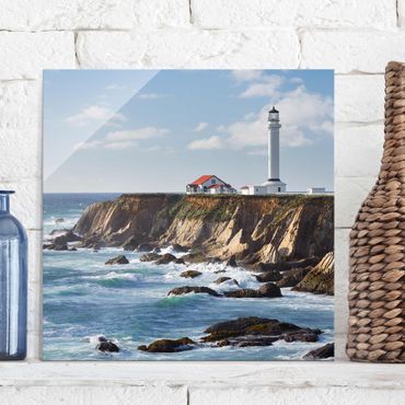 Glass print - Point Arena Lighthouse California