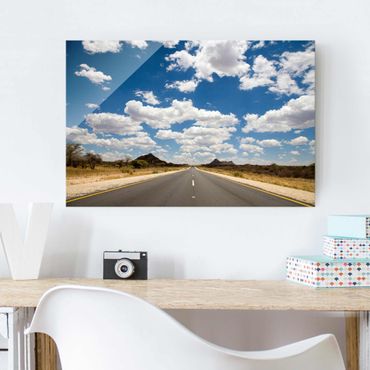 Glass print - Route 66