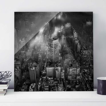 Glass print - Sunlight Over New York City