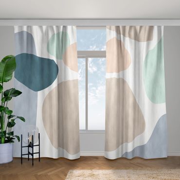 Curtain - Large Circular Elements - pastel