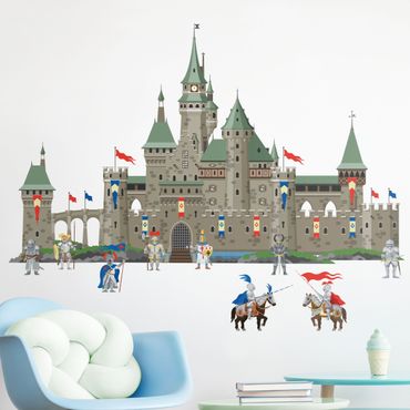 Wall sticker - Great knights with knights and horses